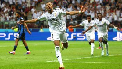 Paris St Germain - Jude Bellingham - Juan Musso - Eder Militao - Mario Pasalic - Marten De-Roon - Federico Valverde - Real Madrid claim Super Cup as Kylian Mbappe scores on debut - rte.ie - Spain - Brazil