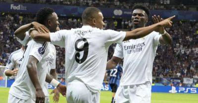 Paris St Germain - Jude Bellingham - Kylian Mbappe - Juan Musso - Eder Militao - Mario Pasalic - Marten De-Roon - Federico Valverde - Kylian Mbappe scores on debut as Real Madrid beat Atalanta to win Super Cup - breakingnews.ie - Spain - Brazil