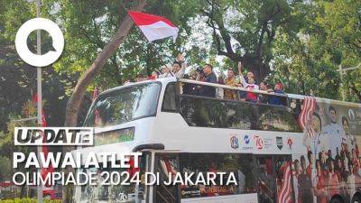 Momen Pawai Atlet Olimpiade 2024 Menuju Istana Merdeka