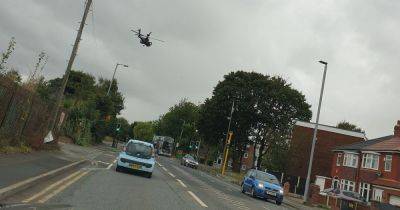 Why Apache attack helicopters were seen flying low over Greater Manchester today