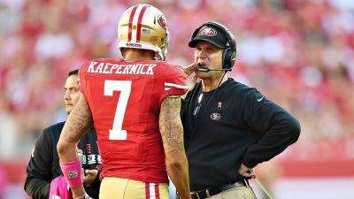 Jim Harbaugh: Colin Kaepernick won't coach Chargers this year - ESPN