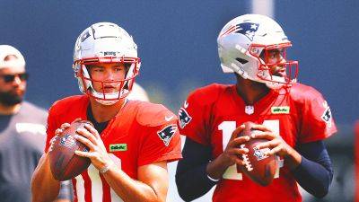 Bailey Zappe - Jerod Mayo - Drake Maye - Patriots' Jerod Mayo: Jacoby Brissett, Drake Maye QB competition 'isn't over' - foxnews.com - county Eagle - state Tennessee - state Michigan