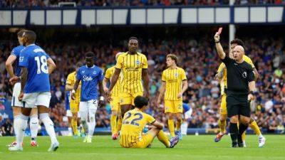 Danny Welbeck - Darren England - Ashley Young - Simon Adingra - Dominant Brighton win 3-0 at 10-man Everton - channelnewsasia.com