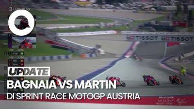 Bagnaia-Martin Saling Salip di Sprint Race MotoGP Austria, Marquez Crash