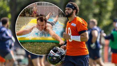 Bears Bust Out The Slip 'N Slide For Sliding Practice At Training Camp