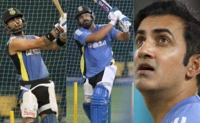 Gautam Gambhir's Reaction Says It All As Rohit Sharma, Virat Kohli Slam Bowlers For Fun. Watch