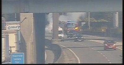 RECAP: Long M60 delays as emergency services responded to vehicle fire