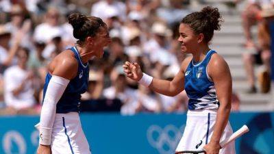 Italians Paolini and Errani speed into Olympic doubles final