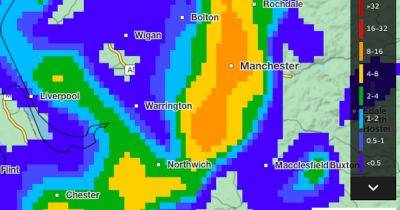Met Office weather map shows exact time heavy rain could hit Manchester
