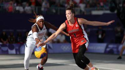 Canada falls to U.S. in Olympic women's 3x3 basketball, facing Spain later Friday - cbc.ca - Germany - Spain - Usa - Australia - Canada - Azerbaijan