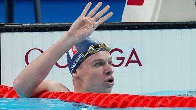 Paris Olympics - Kylie Masse - Kaylee Mackeown - Regan Smith - Marchand wins 200m IM for fourth gold; McEvoy wins 50 free - ESPN - espn.com - Britain - France - Usa - Australia - Canada - county Smith