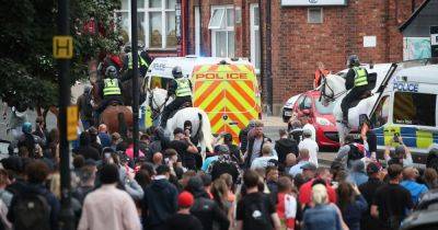 Police battered with beer barrels as disorder breaks out in Sunderland following Southport riots