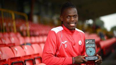 Sligo Rovers - Aidan Keena - Ed Macginty - John Russell - Sligo Rovers striker Waweru lands SSE Airtricity/Soccer Writers Ireland Player of Month after goal run - rte.ie - Ireland