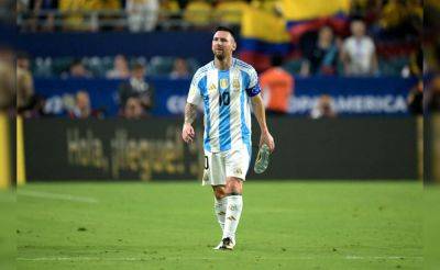 Lionel Messi - Paulo Dybala - Emiliano Martinez - Leandro Paredes - Cristian Romero - Alexis Mac Allister - Juan Musso - Gonzalo Montiel - Lisandro Martínez - Guido Rodríguez - Rodrigo De-Paul - Nahuel Molina - Nicolas Otamendi - Nicolas Tagliafico - Valentin Castellanos - Nicolas Gonzalez - Walter Benítez - Alejandro Garnacho - Geronimo Rulli - Enzo Fernandez - Injured Lionel Messi Ruled Out Of Argentina World Cup Qualifiers - sports.ndtv.com - Germany - Colombia - Usa - Argentina - Chile