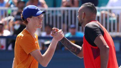 Nick Kyrgios - Jannik Sinner - Michael Reaves - Miami Open - Nick Kyrgios says it's 'ridiculous' world No. 1 Jannik Sinner wasn't suspended for banned substance - foxnews.com - France - Italy - Usa - Australia - county Miami - state California - county Garden - state Ohio - county Mason