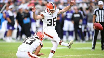 Dan Quinn - Sources - Browns trade kicker Cade York to Commanders - ESPN - espn.com - Washington - New York - Los Angeles - county Brown - county Cleveland - state Tennessee - county York