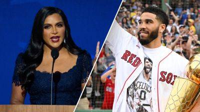 Jayson Tatum - Mindy Kaling defends Boston fans at DNC, praises Red Sox and NBA champ Jayson Tatum - foxnews.com - county Dallas - county Maverick - state Massachusets