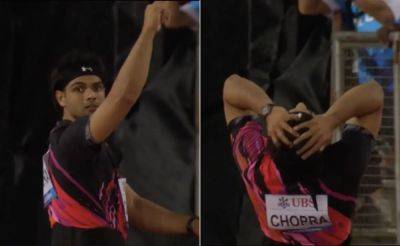 Paris Olympics - Neeraj Chopra - Anderson Peters - Watch: Neeraj Chopra's Agonising Reaction On Yet Another Second-Place Finish - sports.ndtv.com - Germany - India - Grenada