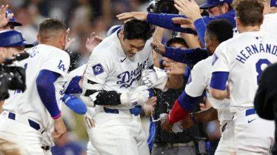 Dave Roberts - Alex Rodriguez - Barry Bonds - Ronald Acuña-Junior - Shohei Ohtani is baseball's fastest 40-40 man, has time to become 1st member of 50-50 club - cbc.ca - Washington - Japan - Los Angeles - county Bay