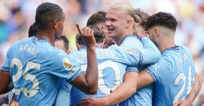 Kevin De-Bruyne - Erling Haaland - Sammie Szmodics - Ilkay Gundogan - Etihad Stadium - Erling Haaland’s hat-trick helps Manchester City to thumping win over Ipswich - breakingnews.ie