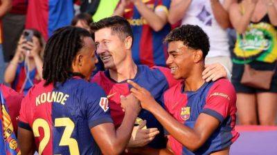 Frenkie De-Jong - Dani Olmo - Nico Williams - Ronald Araújo - Hansi Flick - Lewandowski strike earns Barcelona 2-1 win over Athletic - channelnewsasia.com - Brazil