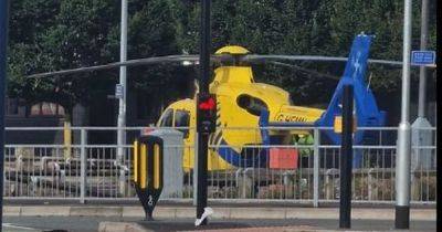 Man rushed to hospital as air ambulance called to incident in Ashton
