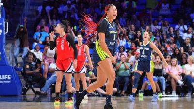 Breanna Stewart - Diana Taurasi - A'ja Wilson drops WNBA season-high 42, but Wings top Aces - ESPN - espn.com - Los Angeles - state Texas - county Arlington - county Gray