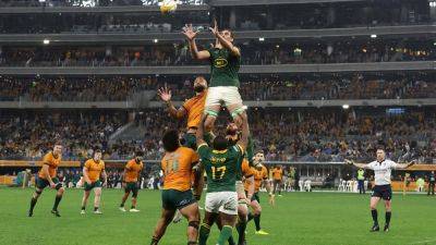 Damian De-Allende - Eben Etzebeth - Malcolm Marx - Vincent Koch - Frans Malherbe - Jason Dixon - Kurt Lee Arendse - Rassie Erasmus - Cobus Reinach - Marco Van-Staden - Jesse Kriel - Springboks draft in Eben Etzebeth for bench role against New Zealand - rte.ie - Australia - South Africa - New Zealand - county Jasper - county Dixon