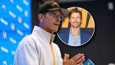 Jim Harbaugh - Hollywood Jim: Jim Harbaugh Says His New Glasses Were Inspired By Actor Glen Powell - foxnews.com - Los Angeles