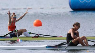 Rowing-Florijn takes gold for Netherlands in women's single sculls at Paris Games