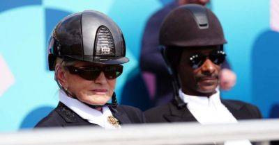 Snoop Dogg gone full-kit equestrian as he watches dressage at Paris Olympics