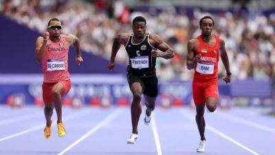 Paris Olympics - Fred Kerley - Noah Lyles - Andre De-Grasse - Aaron Brown - Kenny Bednarek - De Grasse advances to Olympic men's 100m semis, fellow Canadian Brown DQ'd - cbc.ca - Britain - Finland - Usa - Botswana - Cameroon - Liberia