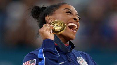 Simone Biles - Paris Games - International - Jade Carey - Simone Biles earns 7th gold after dominating vault final - ESPN - espn.com - Brazil - Usa