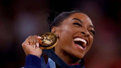 Gymnastics-Biles shushes Tokyo critics with three gold medals so far in Paris