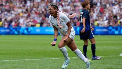 Paris Olympics - Lindsey Horan - Trinity Rodman - Mallory Swanson - United States women's soccer advances to Olympics semifinal with extra-time win over Japan - foxnews.com - Usa - Japan