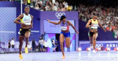 Saint Lucia's Julien Alfred wins superb 100 metres gold
