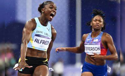 Julien Alfred - Julien Alfred Wins Women's 100m, Earns St Lucia First-Ever Gold At Olympics - sports.ndtv.com - France - Usa - Saint Lucia