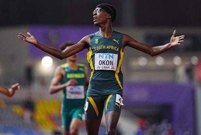 SA's Udeme Okon bags 400m gold at U20 World Champs, Bayanda Walaza eases into 200m final - news24.com - Usa - South Africa - Thailand - county Davis - Peru