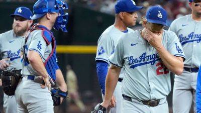 Dave Roberts - Cy Young - Corbin Carroll - Dodgers' Clayton Kershaw exits; IL possible due to bone spur - ESPN - espn.com - Los Angeles - state Arizona - county Clayton - county Kershaw