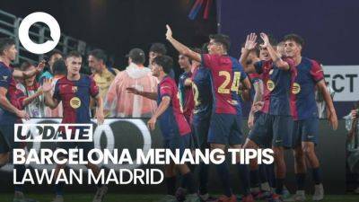 Barcelona Kalahkan Madrid 2-1, Pau Victor Borong 2 Gol