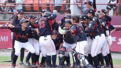 Team Japan tops USA in gold-medal game to repeat as women's baseball world champions