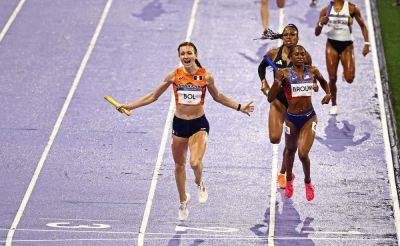 Paris Olympics - Femke Bol - Watch: Sprinter Femke Bol's Unsain Bolt-Like Run In 4x400m Final Stuns Everyone - sports.ndtv.com - Britain - France - Netherlands - Usa - Hungary - county Brown