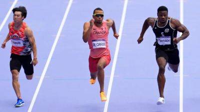 Marcell Jacobs - Fred Kerley - Noah Lyles - Andre De-Grasse - Watch Canada's Andre De Grasse race in men's 100m semifinal - cbc.ca - Britain - Italy - Usa - Canada - Jamaica - Kenya