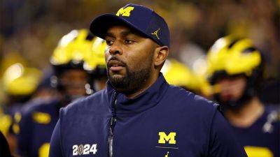 Justin Casterline - Jim Harbaugh - Sherrone Moore - Jamie Schwaberow - Michigan head coach Sherrone Moore could face suspension as sign-stealing scandal looms, NOA says: reports - foxnews.com - Los Angeles - state Michigan - state Ohio