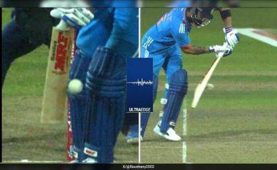 Virat Kohli - Rohit Sharma - Jeffrey Vandersay - Watch: As Controversial DRS Call Saves Virat Kohli, Sri Lanka Star Throws Away His Helmet - sports.ndtv.com - Washington - India - Sri Lanka