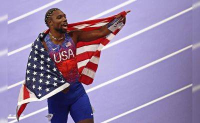 Marcell Jacobs - Fred Kerley - Noah Lyles - Julien Alfred - Noah Lyles Triumphs In Olympic 100m Thriller After Novak Djokovic 'Golden Slam' - sports.ndtv.com - France - Italy - Usa - Jamaica - county Richardson