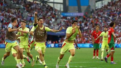 Arnau Tenas - Pablo Barrios - Fermin Lopez - Spain reach second straight Olympic final with 2-1 win over Morocco - channelnewsasia.com - France - Spain - Egypt - Japan - Morocco