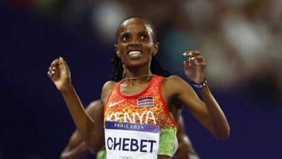 Paris Olympics - Faith Kipyegon - Kenya's Chebet charges to 5,000m gold as Kipyegon disqualified - channelnewsasia.com - Netherlands - Italy - Ethiopia - Kenya