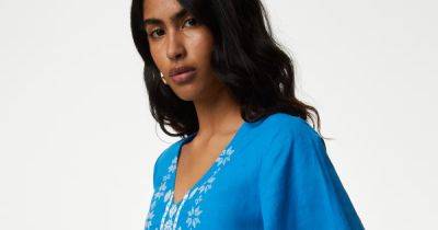 M&S shoppers praise airy boho-inspired dress in 'striking' colour for looking 'expensive' as its on sale