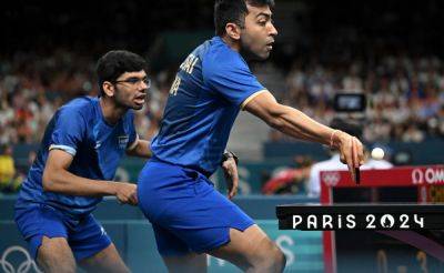 Paris Olympics - Indian Men's Table Tennis Team Bows Out After Loss To China In Round Of 16 - sports.ndtv.com - China - Romania - India